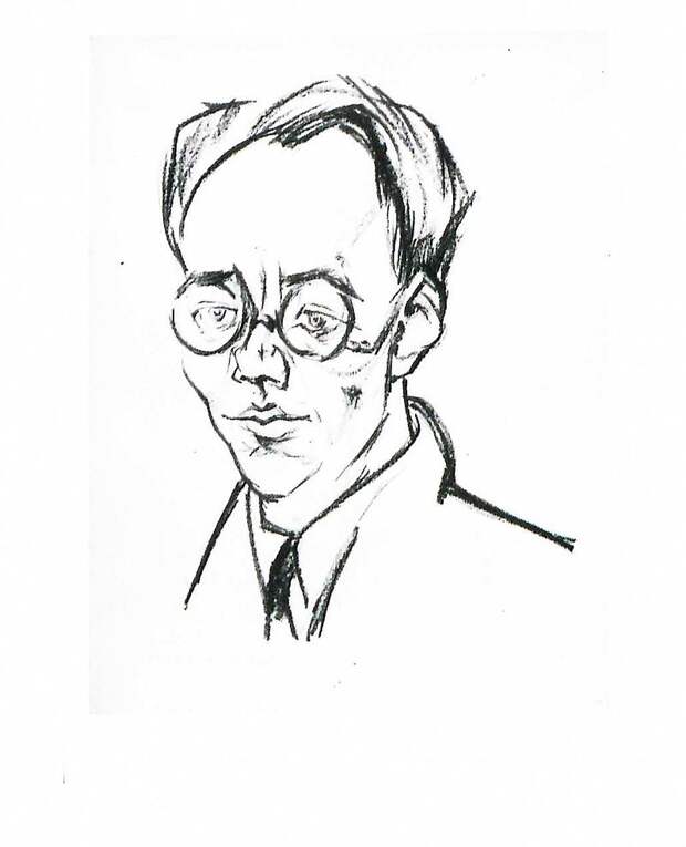 Карл Август Виттфогель в лучшие годы своей жизни, до ренегатства. Рис. Lajos Tihanyi (1926)