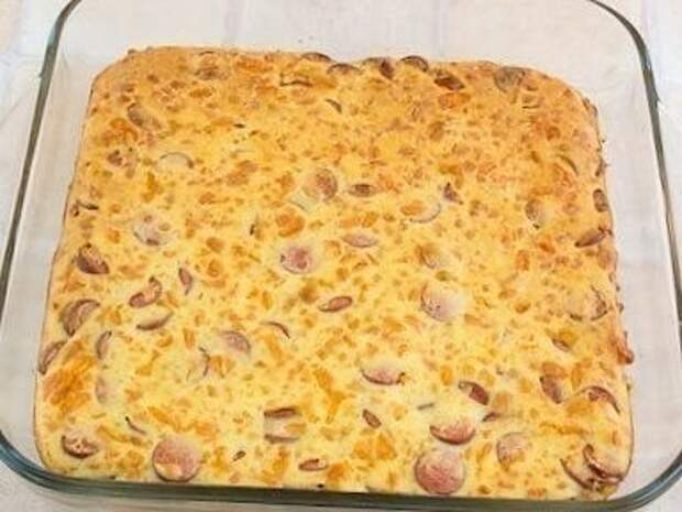 Пирог с сыром и сосисками Пирог с сыром и сосисками еда, пирог, рецепт, своими руками, сделай сам