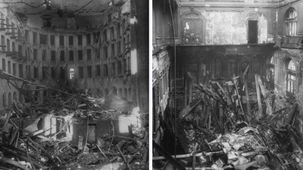 Внутренние помещения театра после пожара 1917. https://www.nrfmir.ru