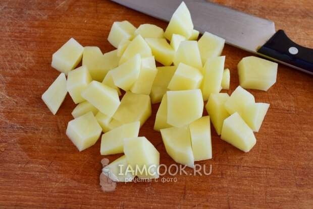 Порезать картофель