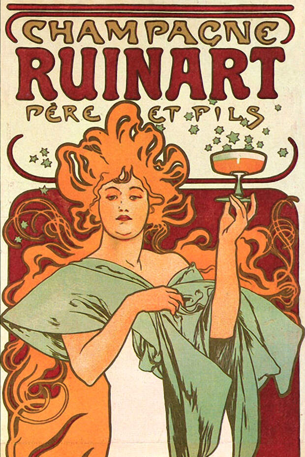 Альфонс Муха, «Шампанское Рюинар»