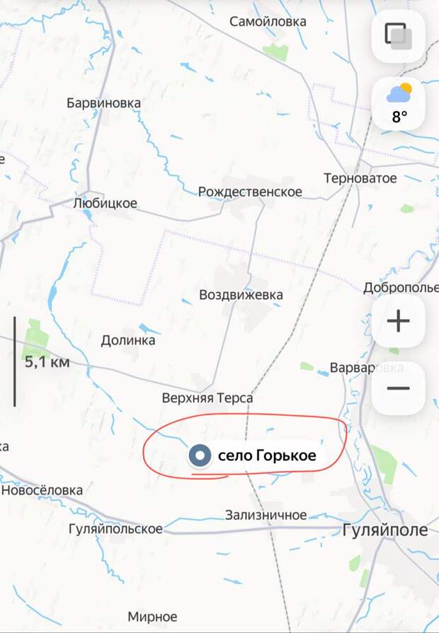 Карта СВО 1 марта 2026 года. Запорожское направление.