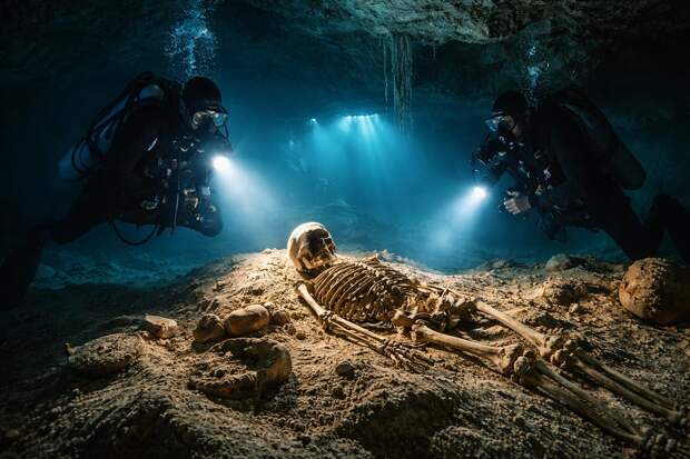 Скелет возрастом 8000 лет обнаружен в глубине мексиканкой пещерной системы