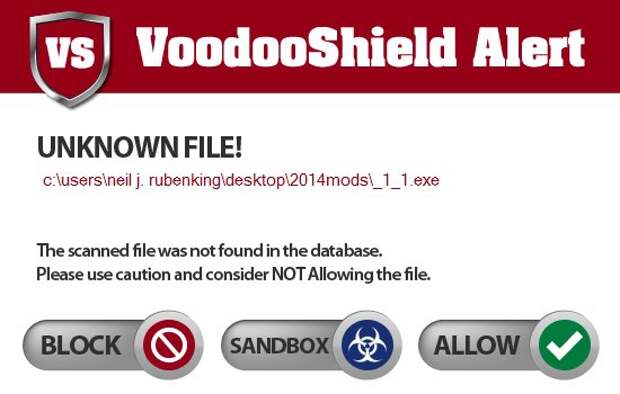 VoodooShield - бесплатная лицензия на 1 год