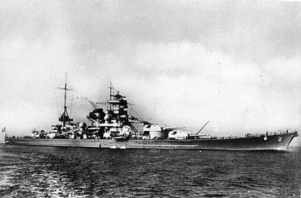 Линейный крейсер «Шарнхорст», 1939 год. Источник: Deutsches Bundesarchiv