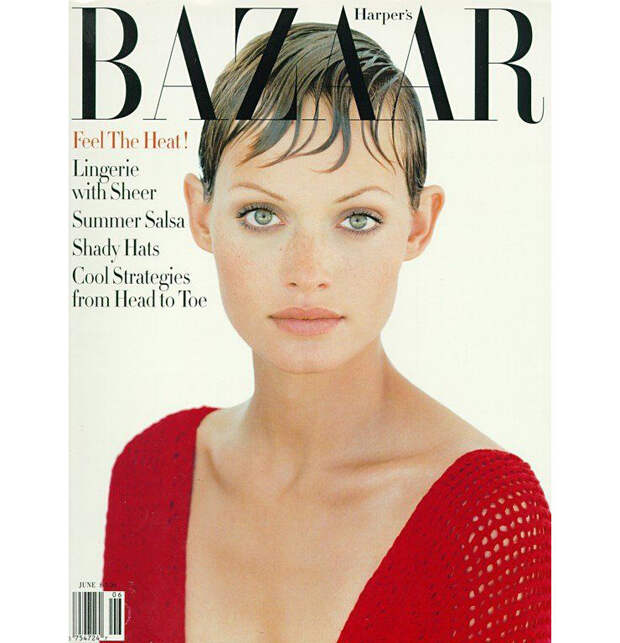 Эмбер Валетта на обложке Harper’s Bazaar, июнь 1993 