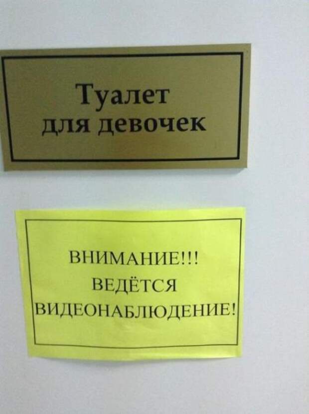 Смешные надписи и объявления
