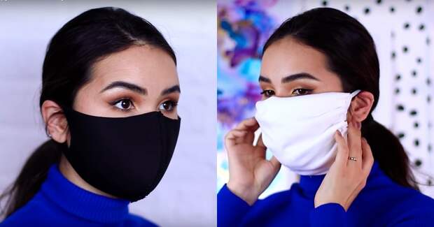 Два варианта самодельных масок для лица, которые можно сделать за пять минут