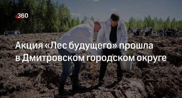Акция «Лес будущего» прошла в Дмитровском городском округе