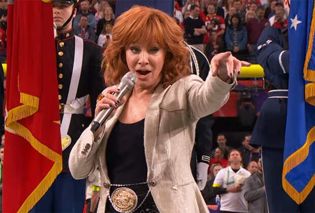 Reba McEntire Sings National Anthem Ahead of Super Bowl 58 — Watch and Grade It!