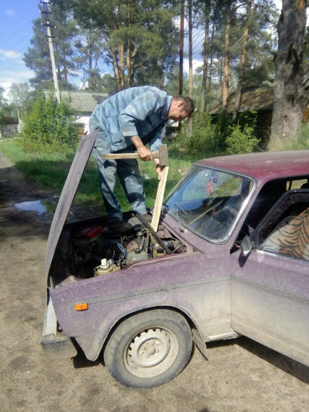 Суровый ремонт автомобиля. Суровый ремонт автомобиля.