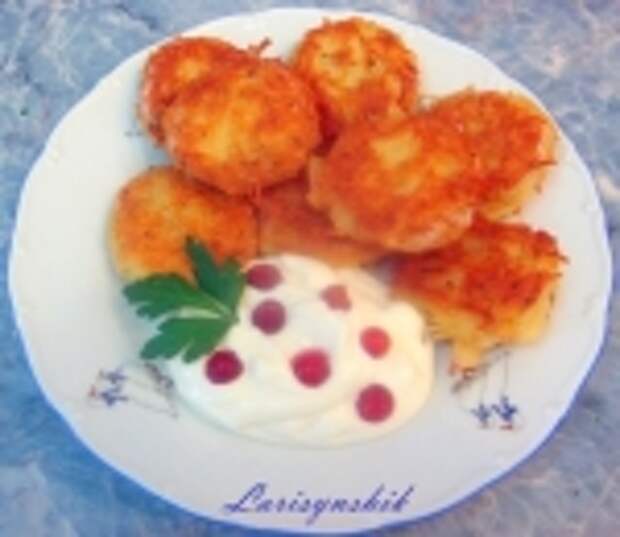 Оладьи из вермишели с сыром