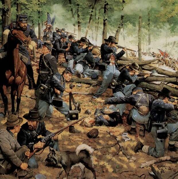 Чикамога, сентябрь 1863 года. Иллюстратор: Keith Rocco