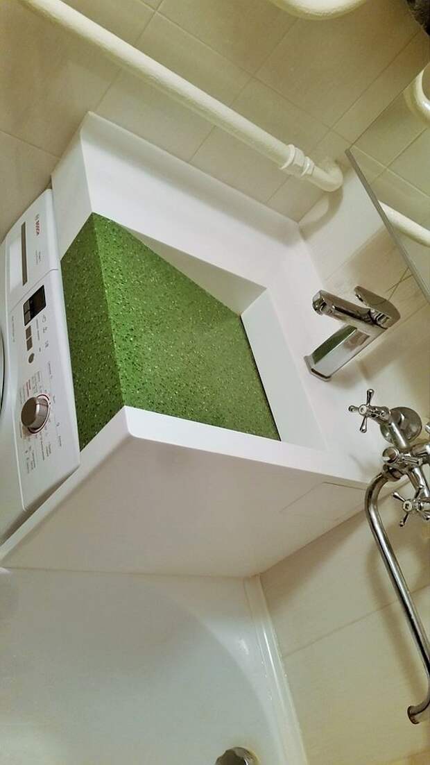 идея умывальника для маленькой ванной комнаты