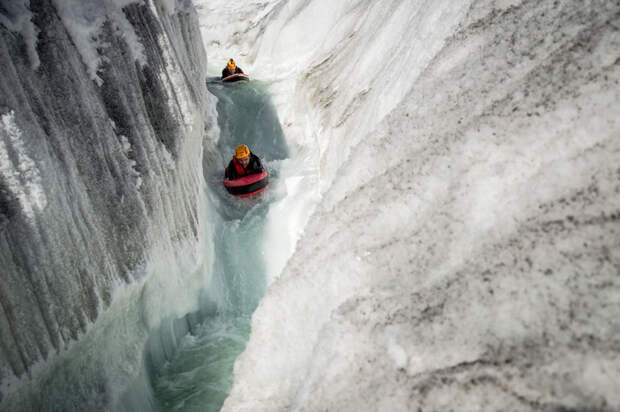 Экстремальный гидроспидинг по горным ледяным рекам
