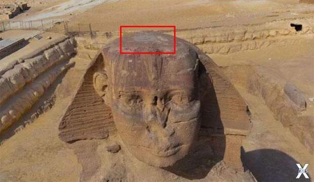 Люк на голове сфинкса - одна из деталей в Египте, которую сложно объяснить официальной историей
