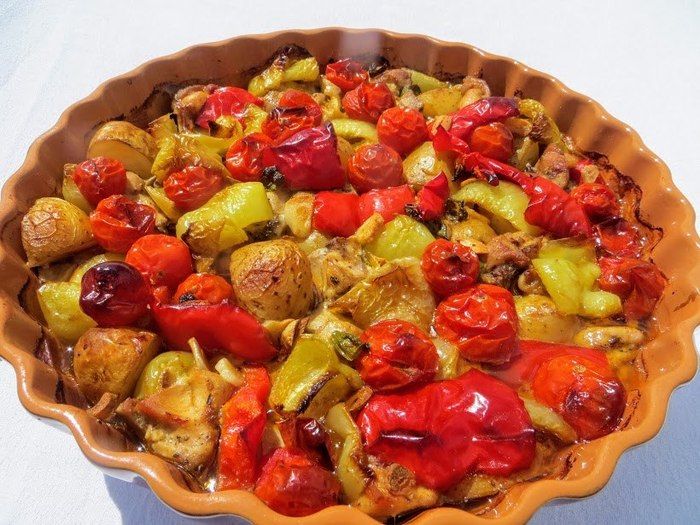 Картошка с мясом. Ленивый летний ужин. Еда, Рецепт, Длиннопост, Видео, Кулинария