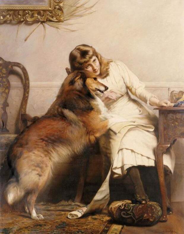 «Влюбленные» /Charles Burton Barber