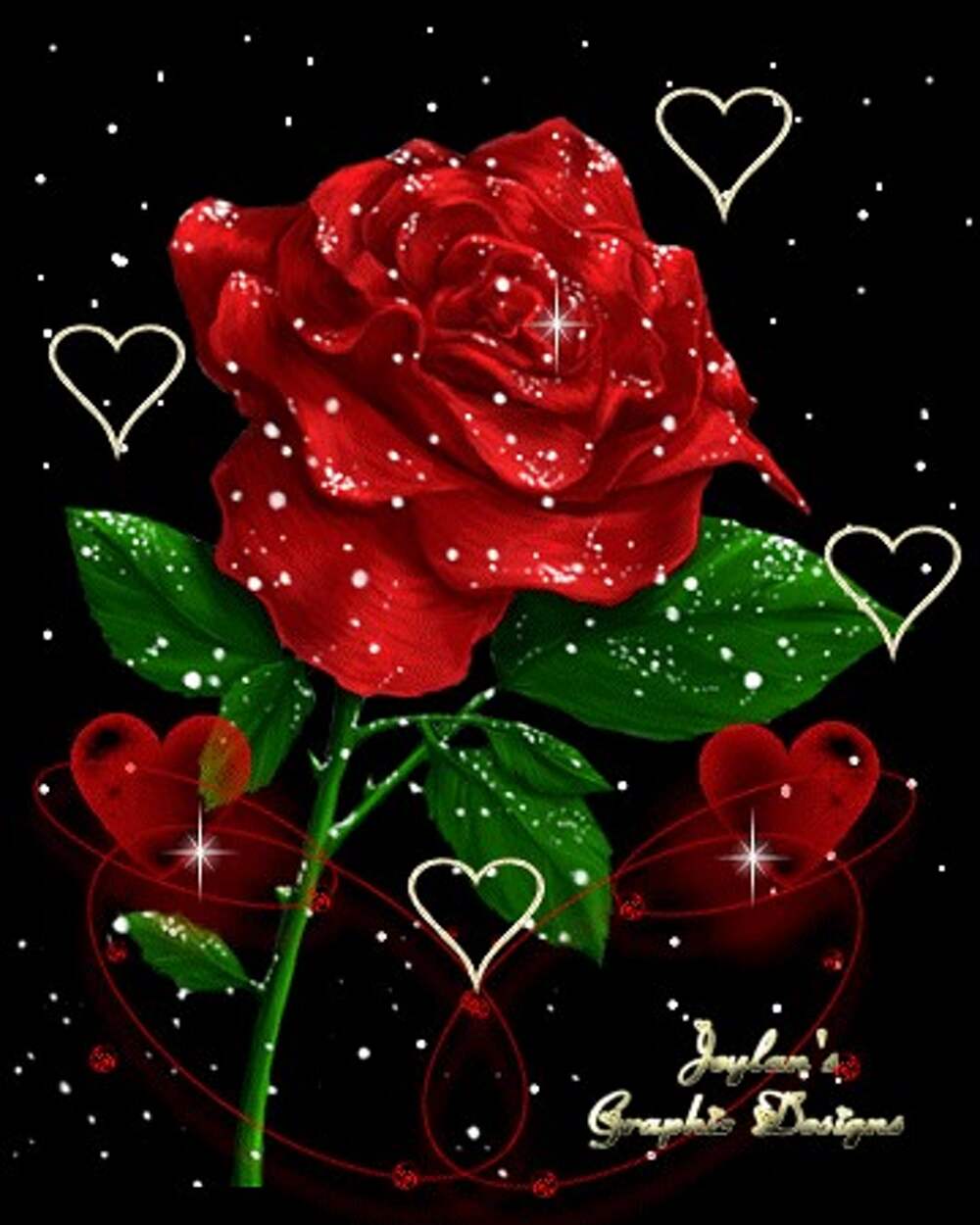 Живые открытки на телефон. Розы с блестками. Блестящие цветы. Переливающиеся сердечки. Сверкающие розы.