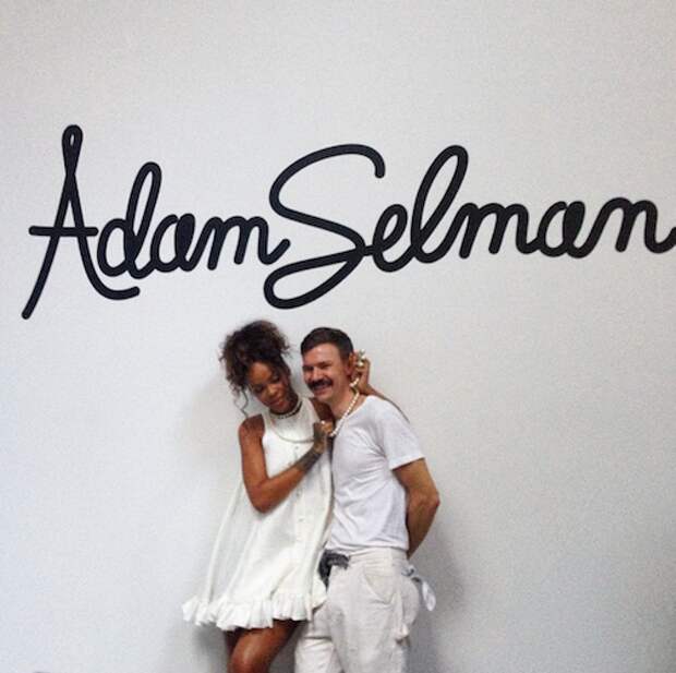 Rihanna and designer Adam Selman.