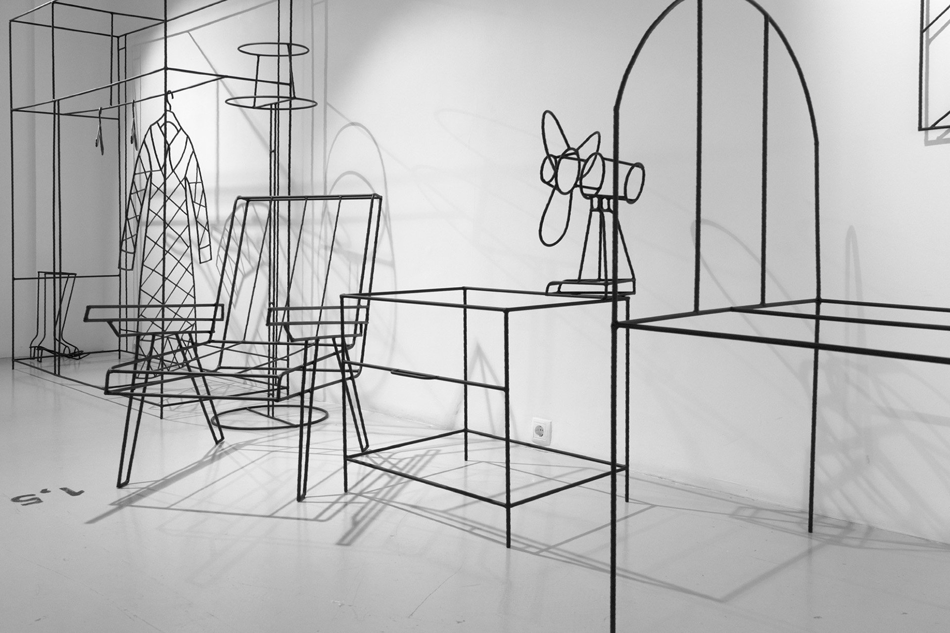 Анна Желудь, экспозиция выставки «Персональное пространство» в PA Gallery, 2021 год