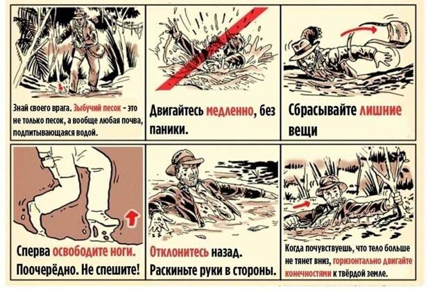 Как выбраться из зыбучего песка Как выбраться из зыбучего песка
