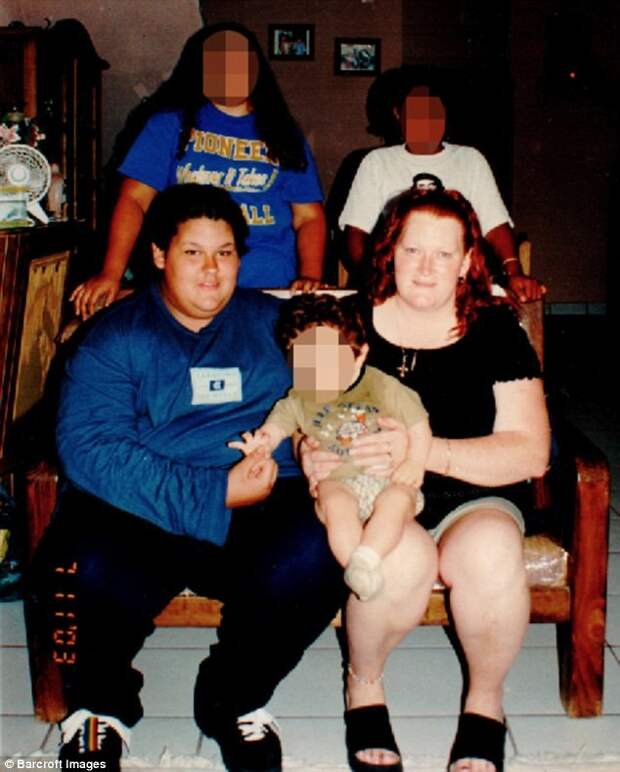 Моника (слева) в подростковом возрасте ожирение, политика, ужас, фидер