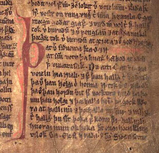 Сага. Рукопись XIV века