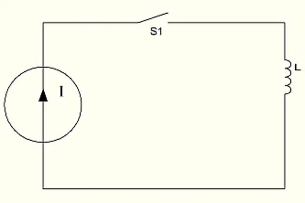 Катушку через реостат. Индуктивный контур. Соединение индуктивностей.