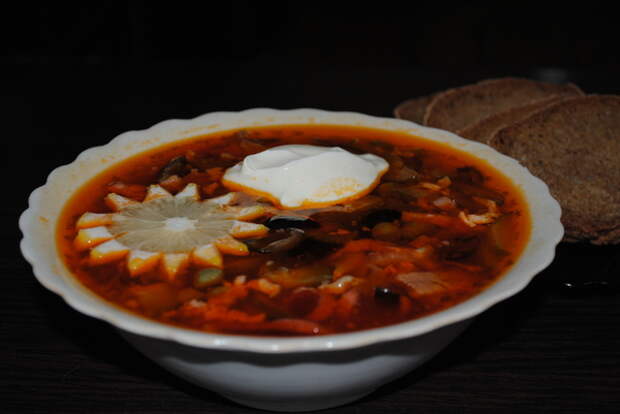 Солянка мясная сборная . Кулинария, супы, длиннопост, рецепт