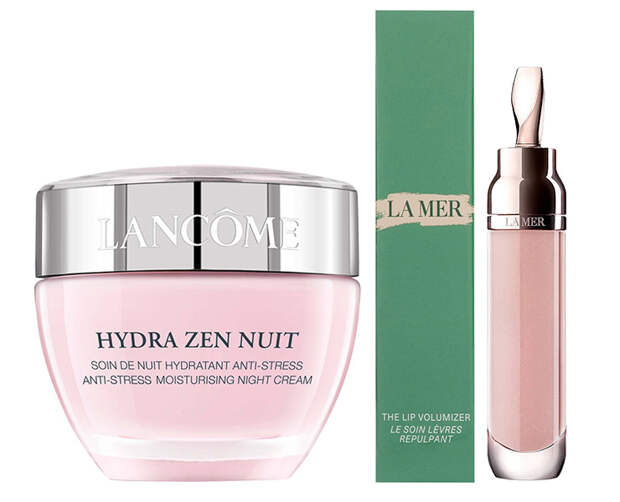 СЫВОРОТКА ДЛЯ ГУБ THE LIP VOLUMIZER, LA MER; УВЛАЖНЯЮЩИЙ КРЕМ HYDRA ZEN, LANCÔME