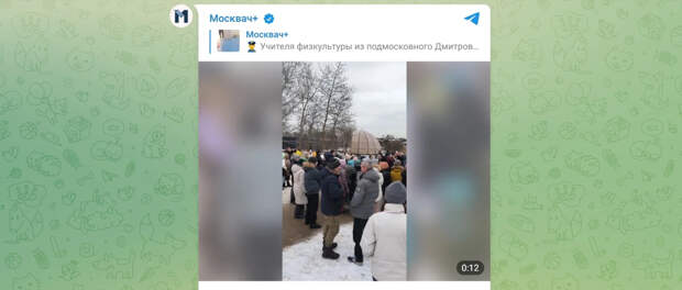 Школьники и педагоги вышли на митинг в поддержку учителя физкультуры