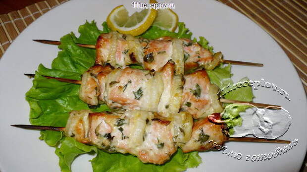 Шашлычки из сёмги