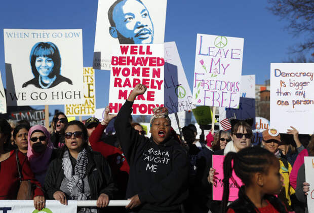 24. Сент-Луис, Миссури Трамп, демонстрация, протестные настроения, сша, феминизм