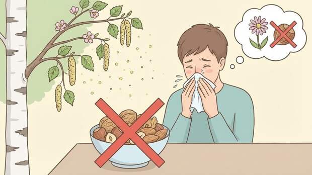 Иммунолог: при аллергии на пыльцу следует отказаться от употребления орехов