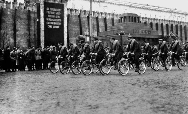 1929 год СССР, демонстрации, мир труд май, парад, первомай, фото