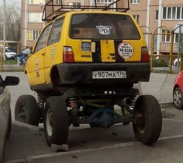 Немного автоприколов авто, прикол, юмор