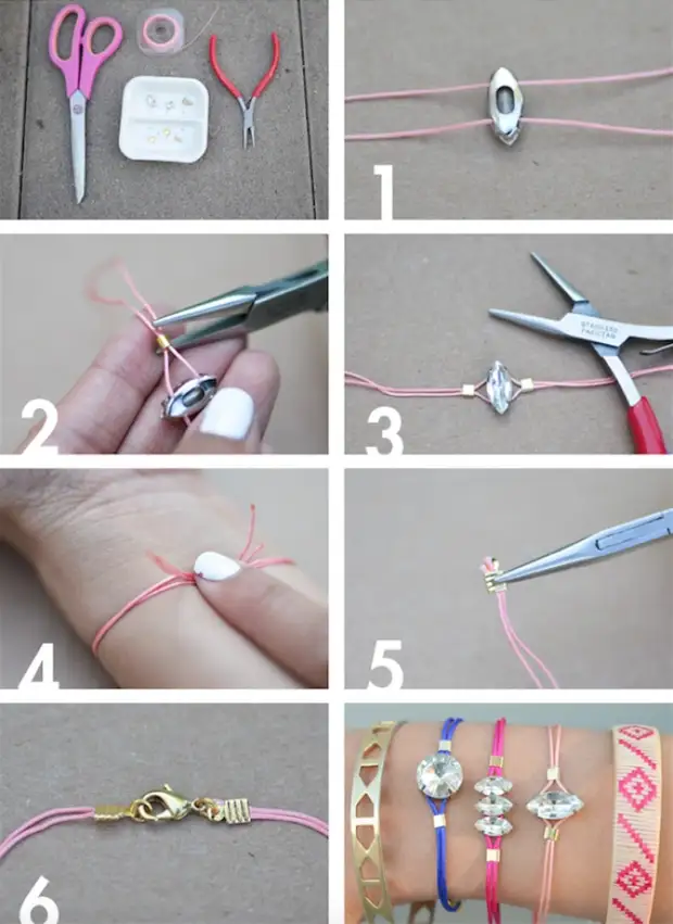 Как сделать легкий браслет