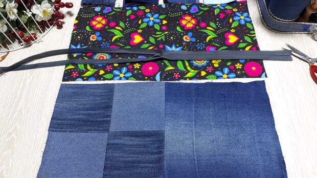 Писала, писала про пэчворк и решила - все, шью джинсовую подушку, сколько можно только одни чужие работы смотреть, пора и самой, что нибудь сотворить!-10