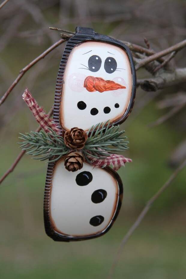 Snowman Sunglass Ornament, How cute are these!!