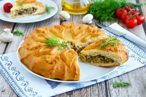 Постный капустный пирог с капустой Постный капустный пирог с капустой