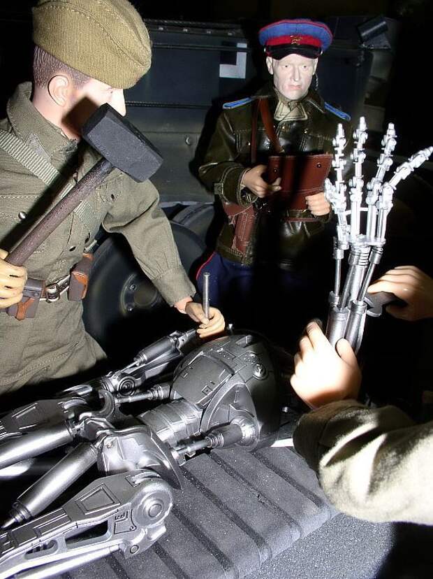 куклы, миниатюра, терминатор