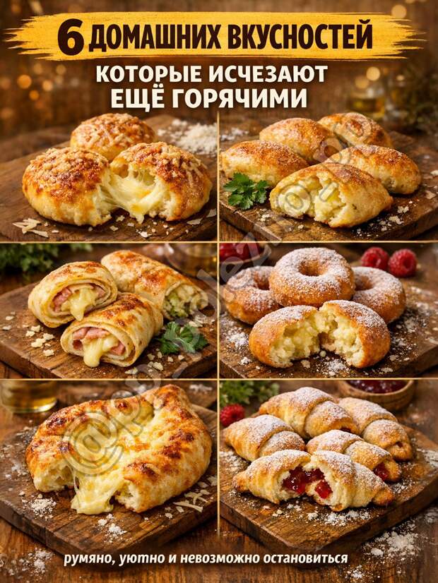 Кулинария>6 домашних вкусностей!