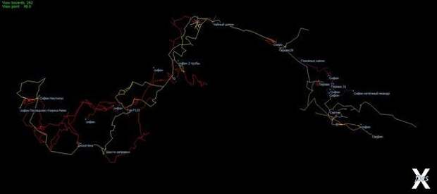 Схема пещеры Верёвкина