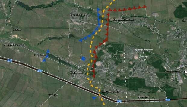 Старомихайловка карта донецкой области