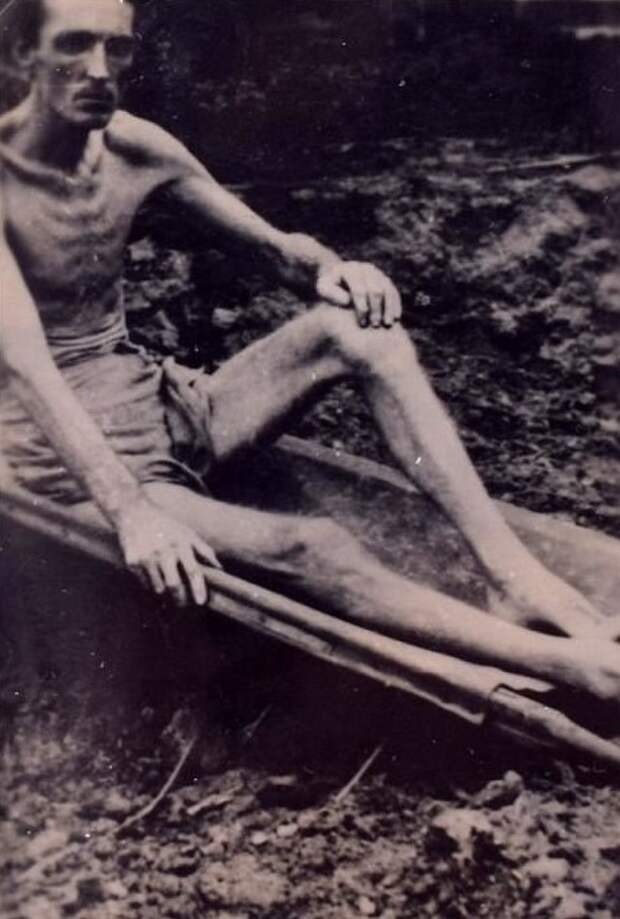 Британских пленных в Японии во время II мировой превращали в живые скелеты военнопленныe, вторая мировая война, жестокость, история, концлагеря, лагеря смерти, фото, япония