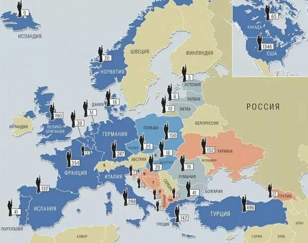 Военные базы США в Европе
