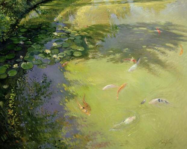 На пруду. Художник: Timothy Easton. На пруду. Художник: Timothy Easton.