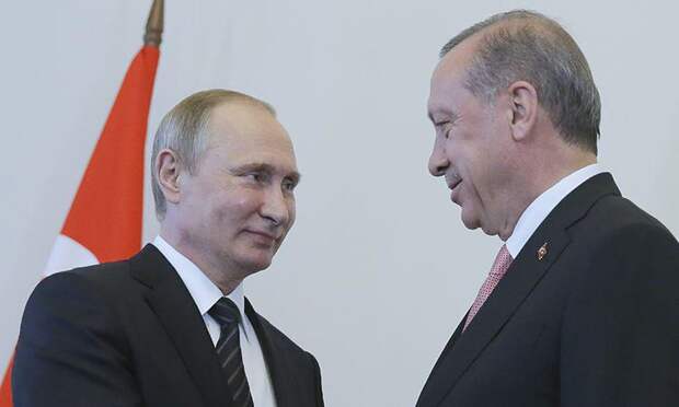 Президент России Владимир Путин и президент Турции Реджеп Эрдоган Фото:  Михаил Метцель/ ТАСС