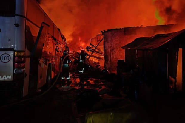 Российские "Герани" поразили судно под флагом Панамы у Одессы